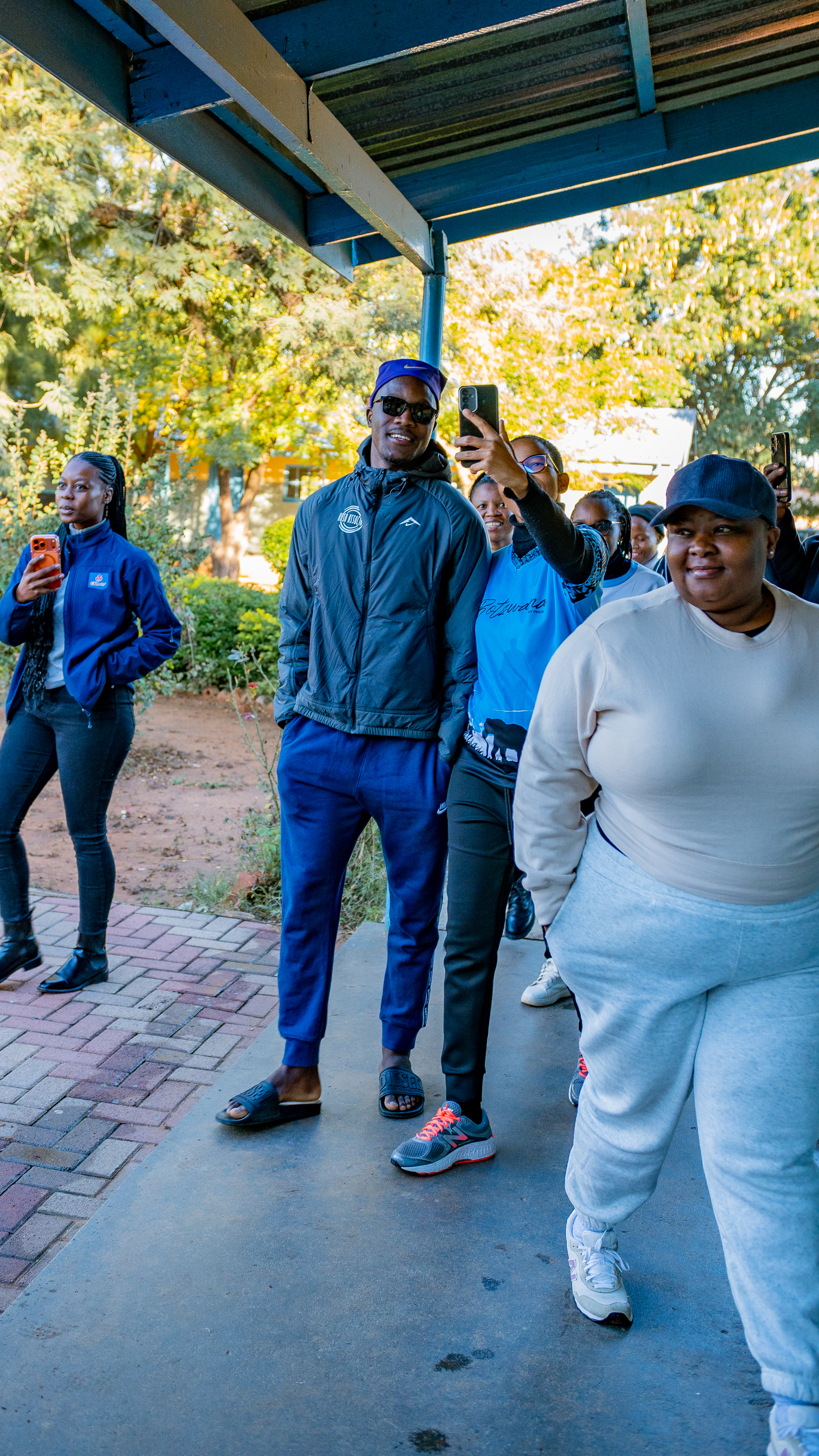 Tebatso with an event guest